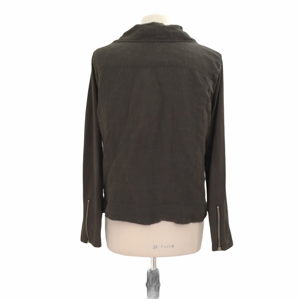 FLAX Wanderlust Linen Jacket Relaxed Java Small - Picture 10 of 15